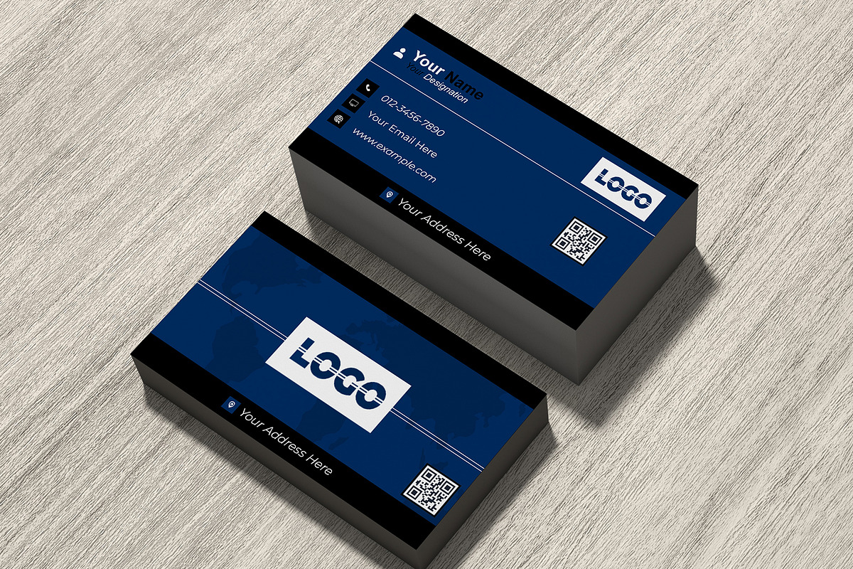 Minimal Corporate Card PSD preview 5