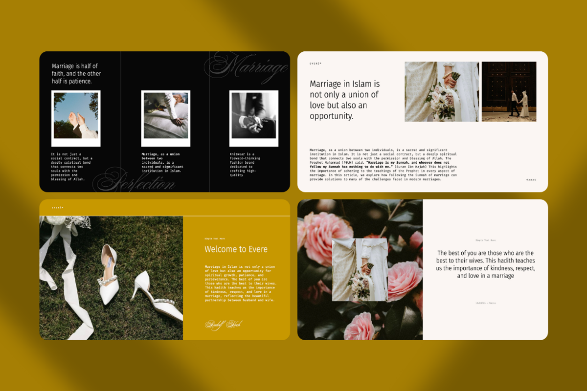 Evere Wedding Portfolio Keynote, a Presentation Template by Unich Design Bureau (Photo 6 of 7)