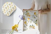 watercolor lemon seamless pattern, a Decorative Illustration by Pink Studio Art (Thumbnail 5 of 5)