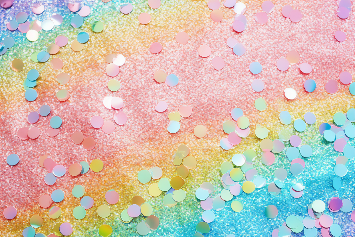 Rainbow Pastel Glitter, a Pattern Graphic by Printable Treasure (Photo 7 of 10)