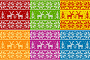 24 knitted deers vector patterns, a Pattern Graphic by Art of Sun (Thumbnail 2 of 5)