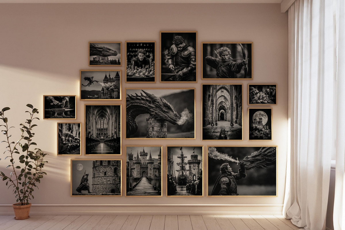 Soul of Medieval Wall Art Collection, a Decorative Illustration by PrintablesByFranklyn (Photo 2 of 8)