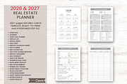 2026-27 Real Estate Planner Template, a Print Template by G DigiShop (Thumbnail 1 of 2)