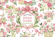 Watercolor Blush Rose Clipart, an Illustration by TatiMockup (Thumbnail 1 of 5)