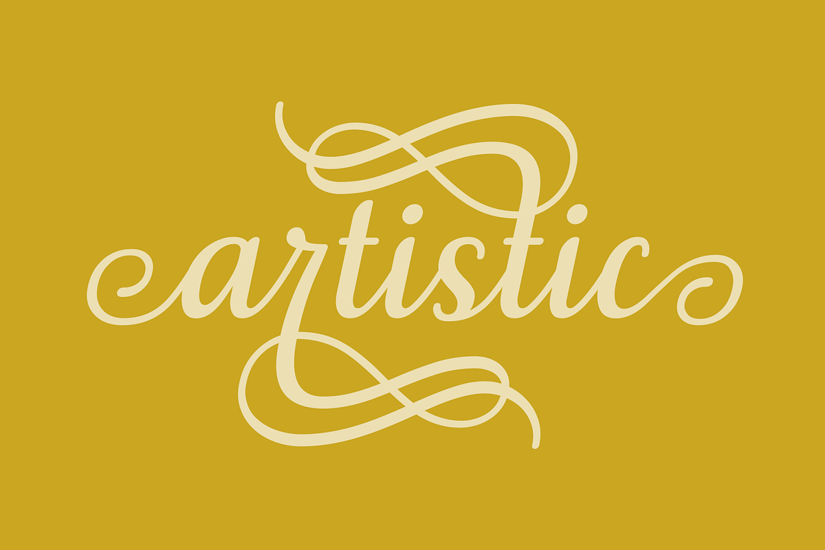 Splendis - Calligraphy Font preview 5