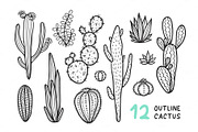 10 Cactus Patterns, a Pattern Graphic by Apolinarias Art (Thumbnail 3 of 9)