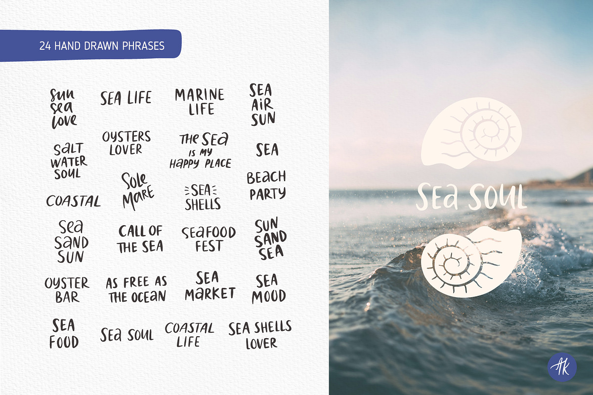 Sea Shells Whimsical Collection, an Object Graphic by Alena Koval (Photo 7 of 19)