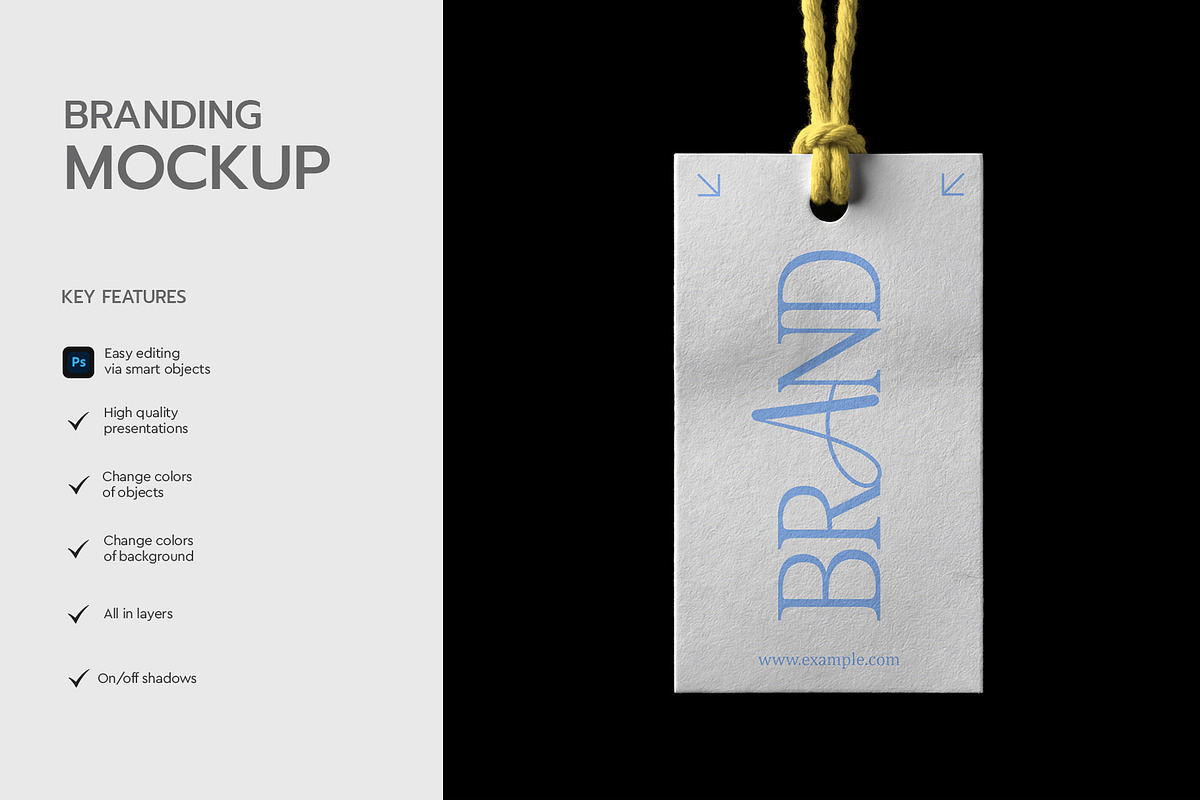 Hanging Tag Mockup Template, an Advertising Mockup by graphypix (Photo 2 of 4)