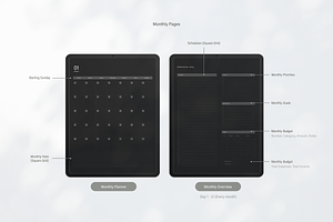 Digital Planner 2024 Black