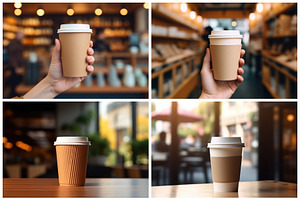 16 Takeaway Coffee Cup Backgrounds