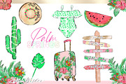 Palm Springs Tropical Clipart, an Animal Illustration by Libby Wishes (Thumbnail 5 of 19)