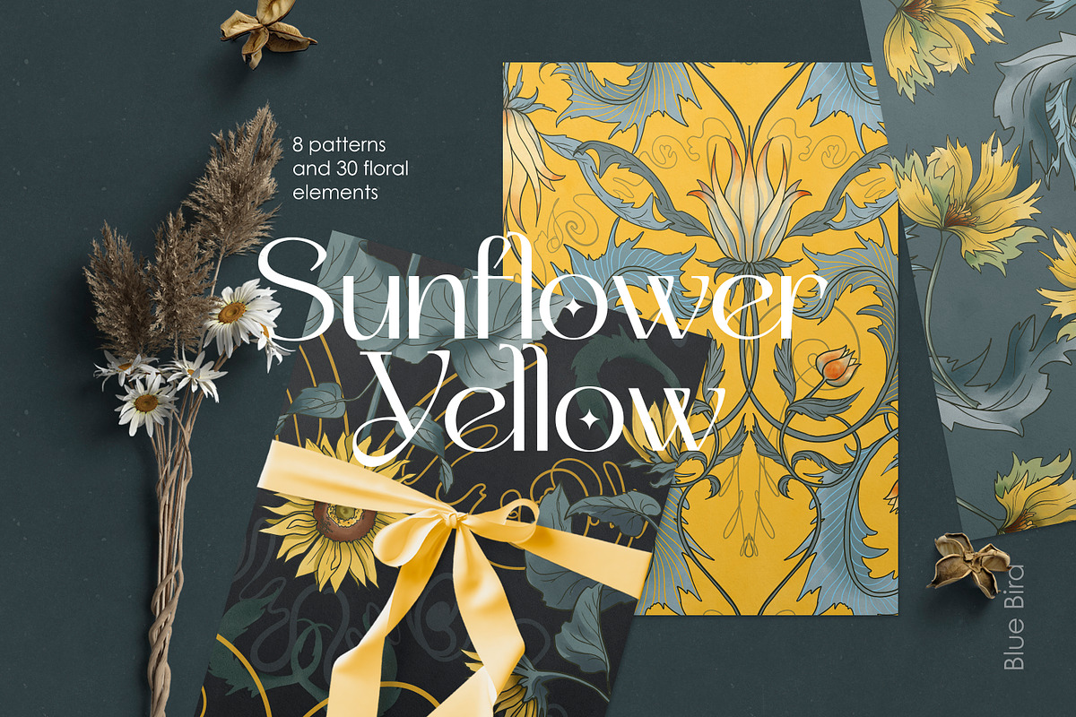 Sunflower Yellow. Pattern Collection, a Pattern Graphic by Colden Blue (Photo 1 of 14)