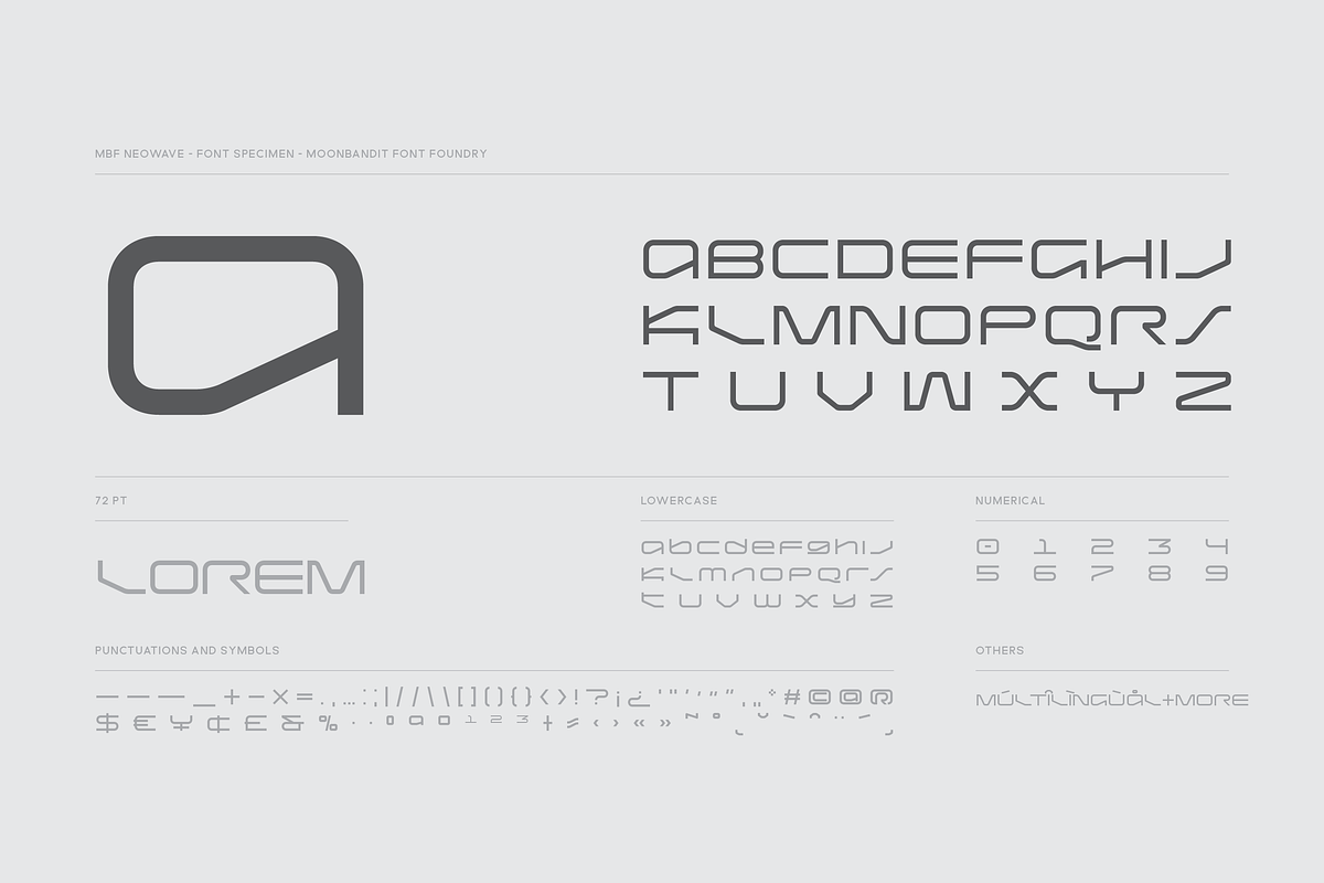 MBF Neowave - Wide Futuristic scifi, a Sans Serif Font by MoonBandit (Photo 3 of 5)