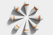 3d Top view Ice Cream Cones Mockup, a Packaging Mockup by The Rose Project (Thumbnail 3 of 3)