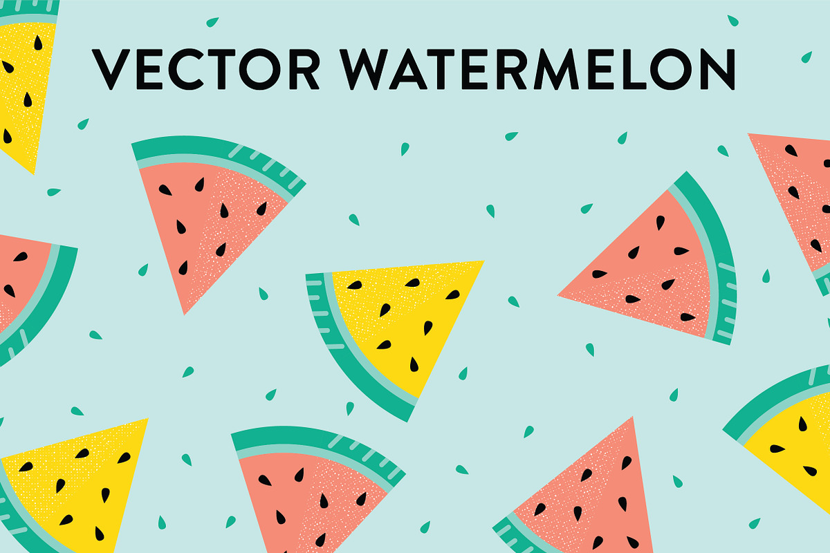 Vector Watermelon Slices, an Illustration by Sarah Hearts (Photo 1 of 3)