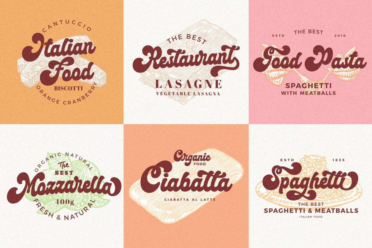 Mangolia - Retro Font Style!, a Script Font by HansCo Studio (Photo 9 of 15)
