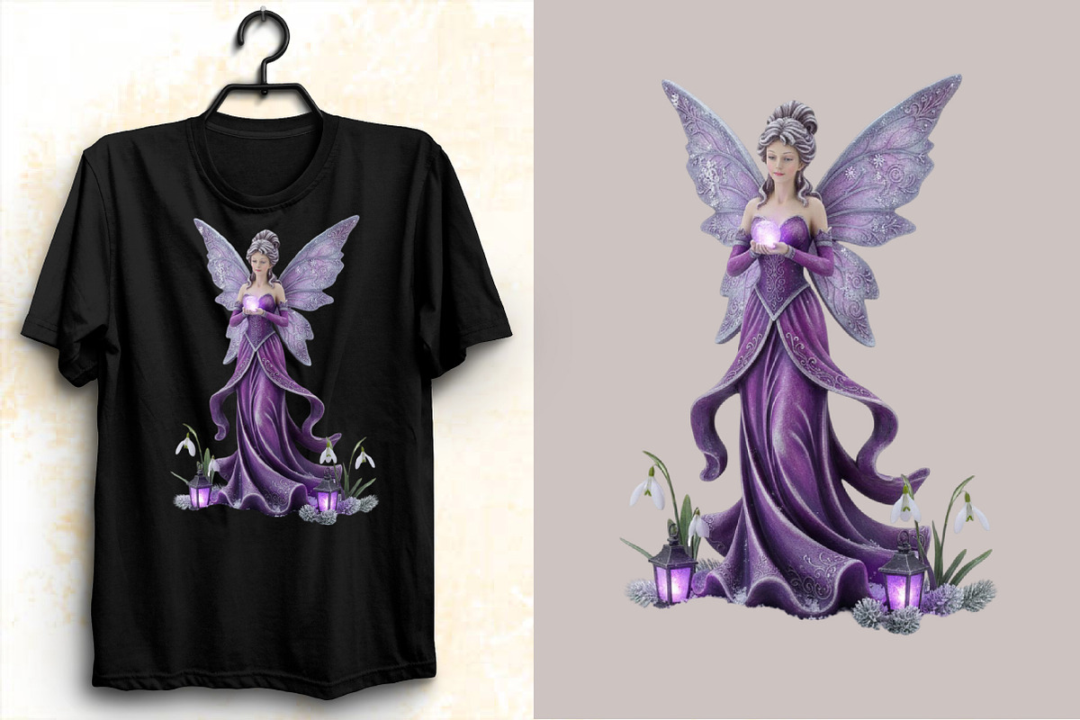 Purple Christmas Garden Clipart Bund, an Illustration by SVGArt (Photo 5 of 8)