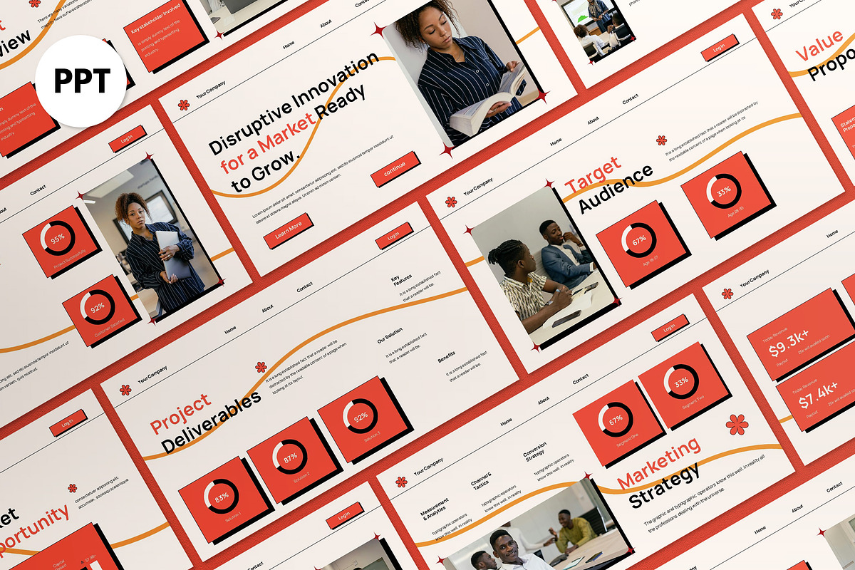 Pitch Deck PPT, a Presentation Template by graphicook (Photo 1 of 4)