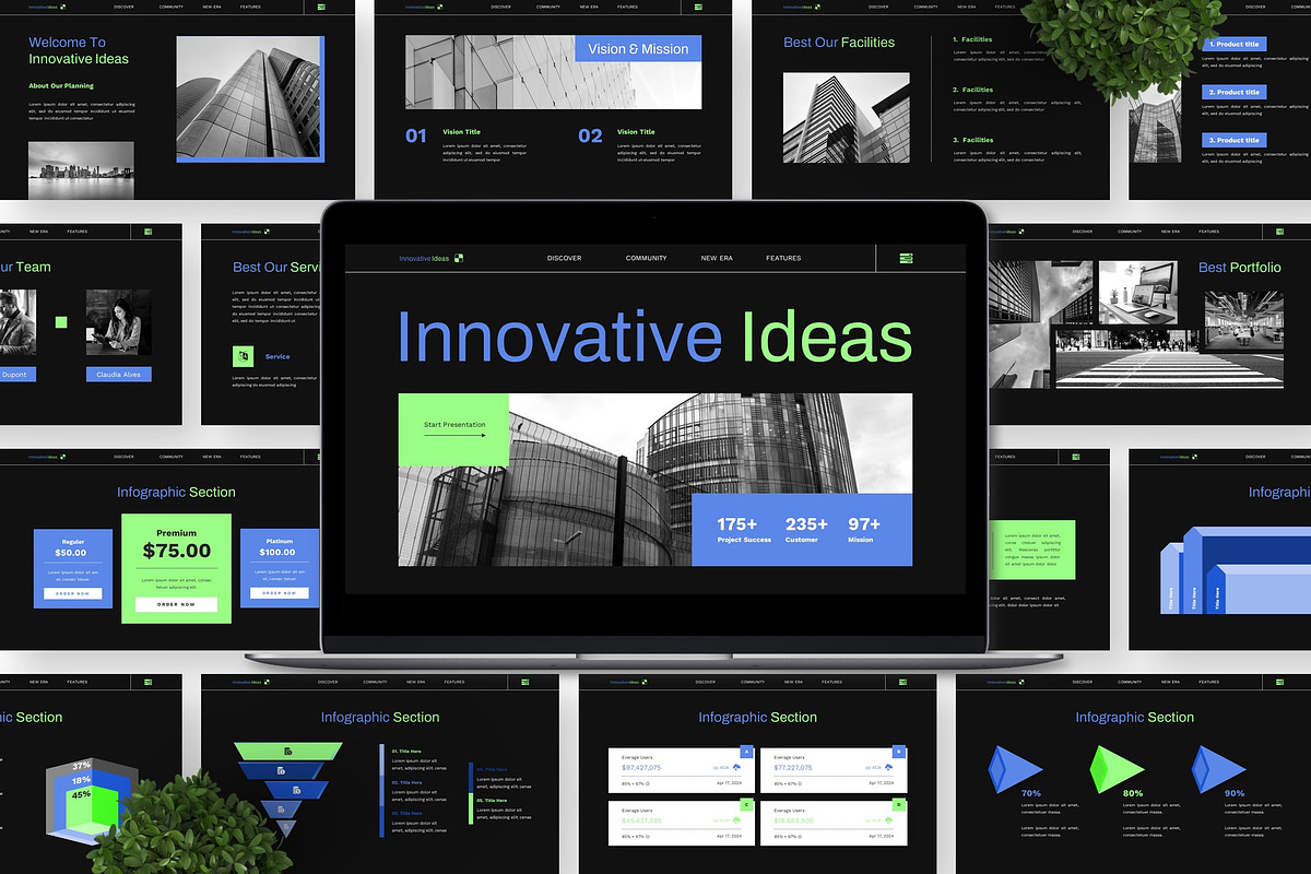 Innovative Ideas - Business PPT preview 2