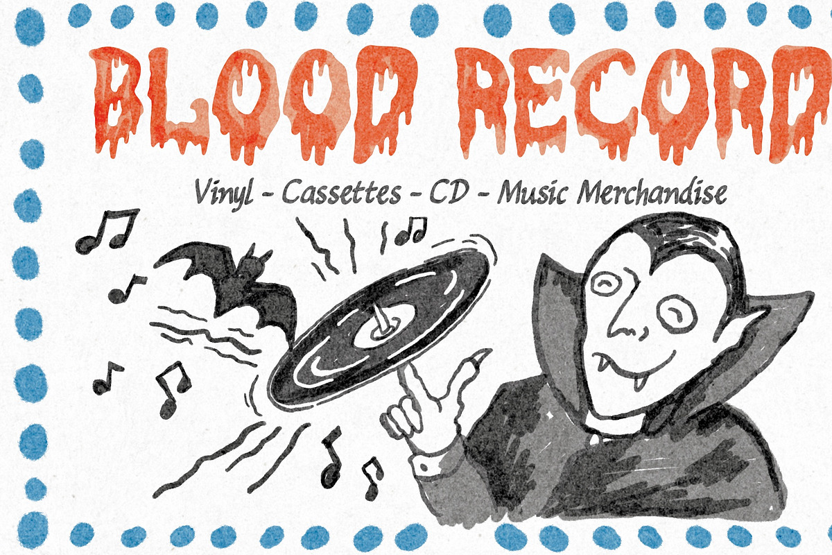 Blood Face Horror Font, a Handwritten Font by AROKA (Photo 7 of 7)