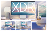 Apple XDR Monitor Mockup, a Mac Mockup by kavoon (Thumbnail 1 of 4)