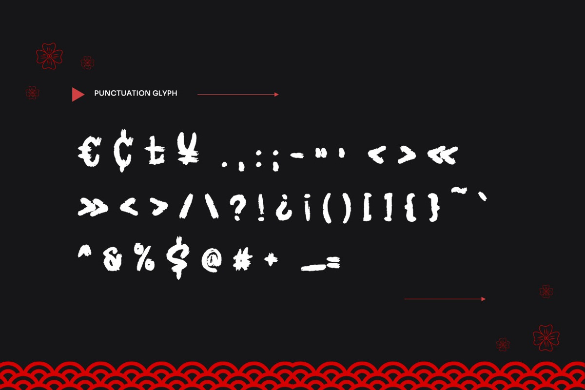 Zenatho - Textured Japanese Font, a Handwritten Font by Dhabee (Photo 3 of 13)