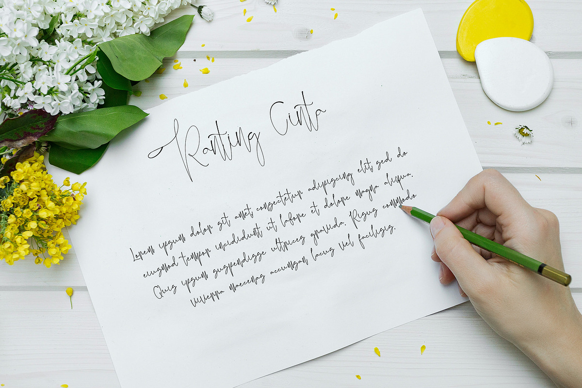 Jelliva Patricia - Handwritten, a Script Font by NTC Graphic (Photo 6 of 9)