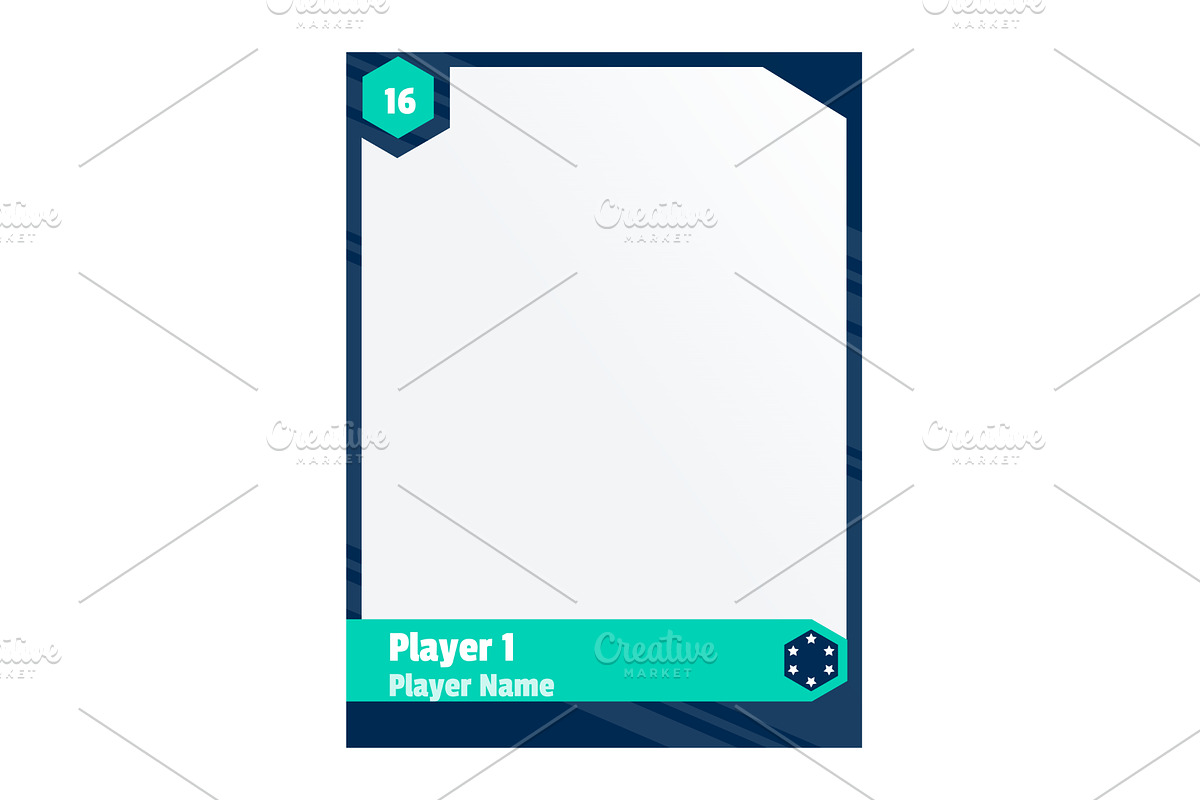 Game sports card template, a Person Illustration by Things for designers