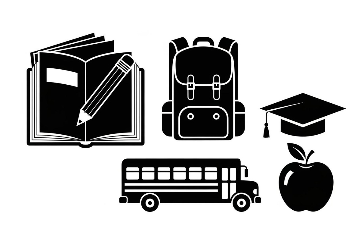 Back To School Silhouette Bundle, an Illustration by Designer_Momina (Photo 51 of 51)