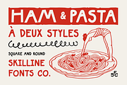 SFC Ham & Pasta + Extras, a Handwritten Font by Skilline Supply Co. (Thumbnail 1 of 8)