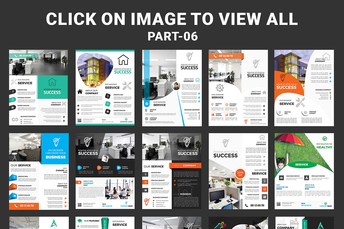 500+ Flyers Mega Bundle 99% OFF, a Flyer Template by Imagine Design Studio (Photo 7 of 98)