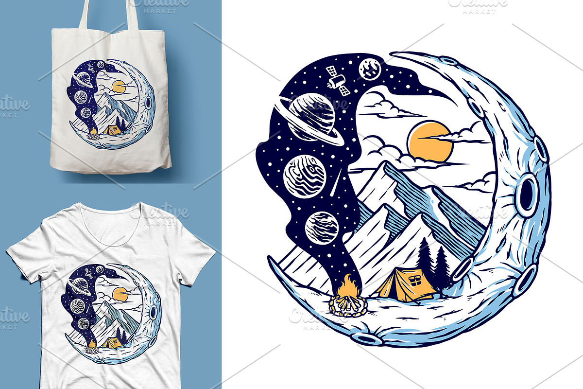 25 in 1 Bundle - Beach & Mountain, a Seasonal Illustration by gunaonedesign (Photo 11 of 21)