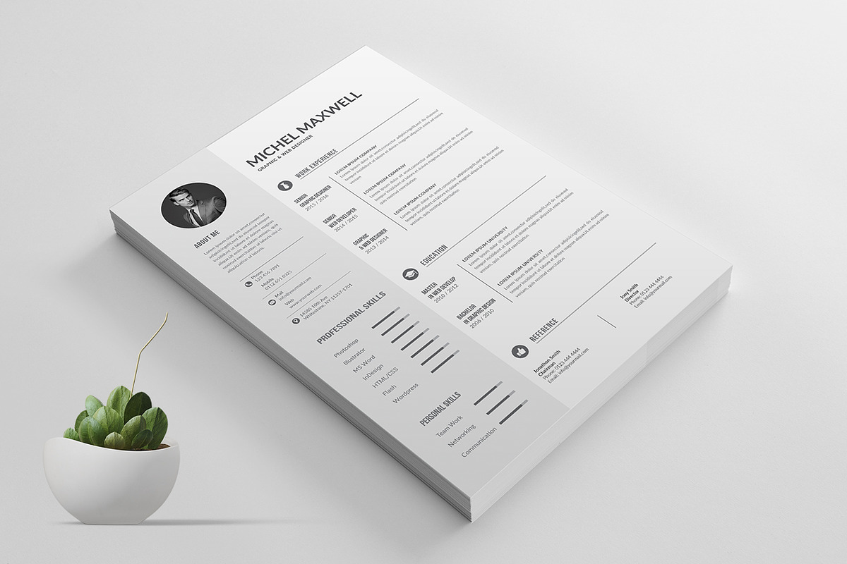 Resume/CV, a Resume Template by ThemeDevisers (Photo 4 of 6)