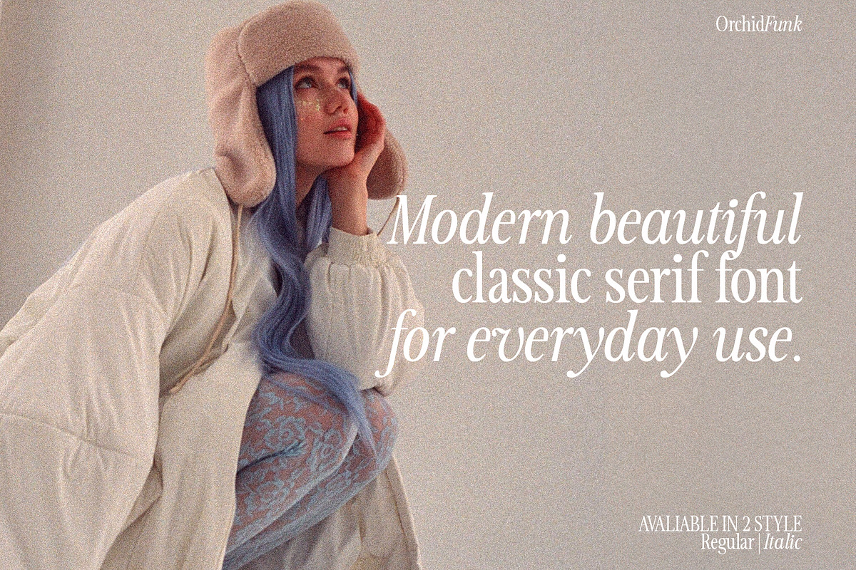 OrchidFunk - Classic Serif Font, a Serif Font by BilberryCreates (Photo 2 of 14)
