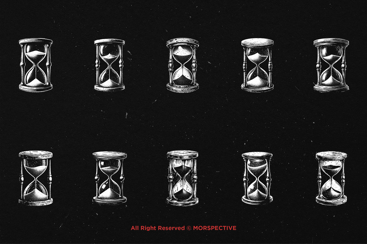 10 Bundle Dark Art Hourglass San, an Illustration by Morspective (Photo 6 of 7)