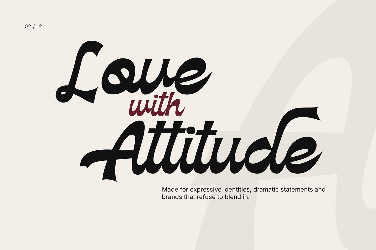 Brindle — Bold Script Display Font, a Handwritten Font by Hasbi Creative (Photo 2 of 12)