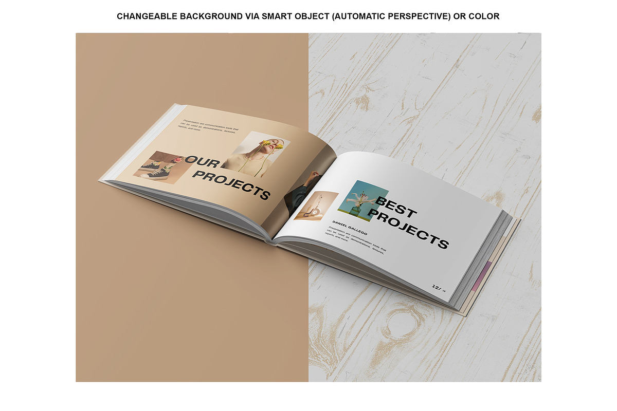 Landscape Book Mockup, a Books & Magazine Mockup by Tokobeta (Photo 11 of 11)