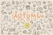 Autumn Hand Drawn Illustrations, an Illustration by Anastasiya Klempach (Thumbnail 1 of 13)