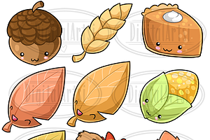 Kawaii Thanksgiving Clipart