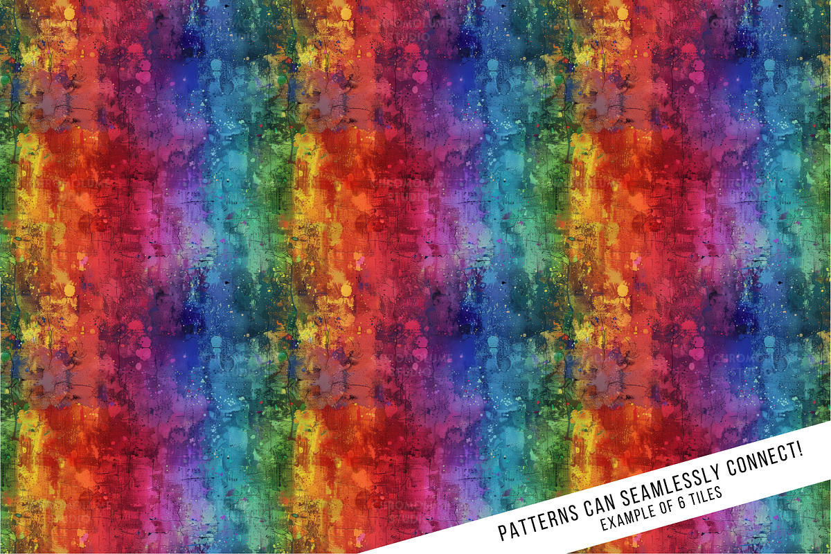Colorful Grunge Digital Paper, a Pattern Graphic by Chromolume Studio (Photo 28 of 28)