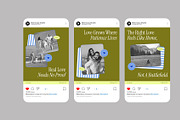 Green Love Quotes Instagram Post, a Social Media Template by Neermana (Thumbnail 2 of 4)