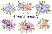 Watercolor Flowers & Cats collection, an Animal Illustration by Kira Konoshenko (Thumbnail 7 of 20)
