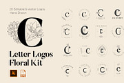 520 A to Z Floral Logos Bundle, a Branding & Logo Template by AN Productions (Thumbnail 17 of 223)