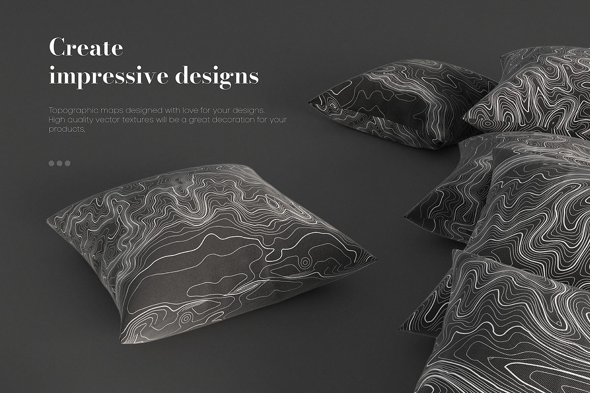Topographic Maps Vector Bundle, a Texture Illustration by RDShop (Photo 6 of 13)