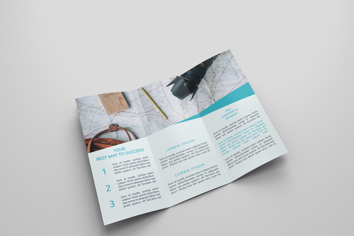 6 Travel  Tri Fold Bochures, a Brochure Template by Creatricks (Photo 9 of 13)