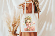 Whimsical summer girl clipart, an Illustration by Designworld (Thumbnail 7 of 7)