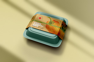 Plastic Food Container Mockup