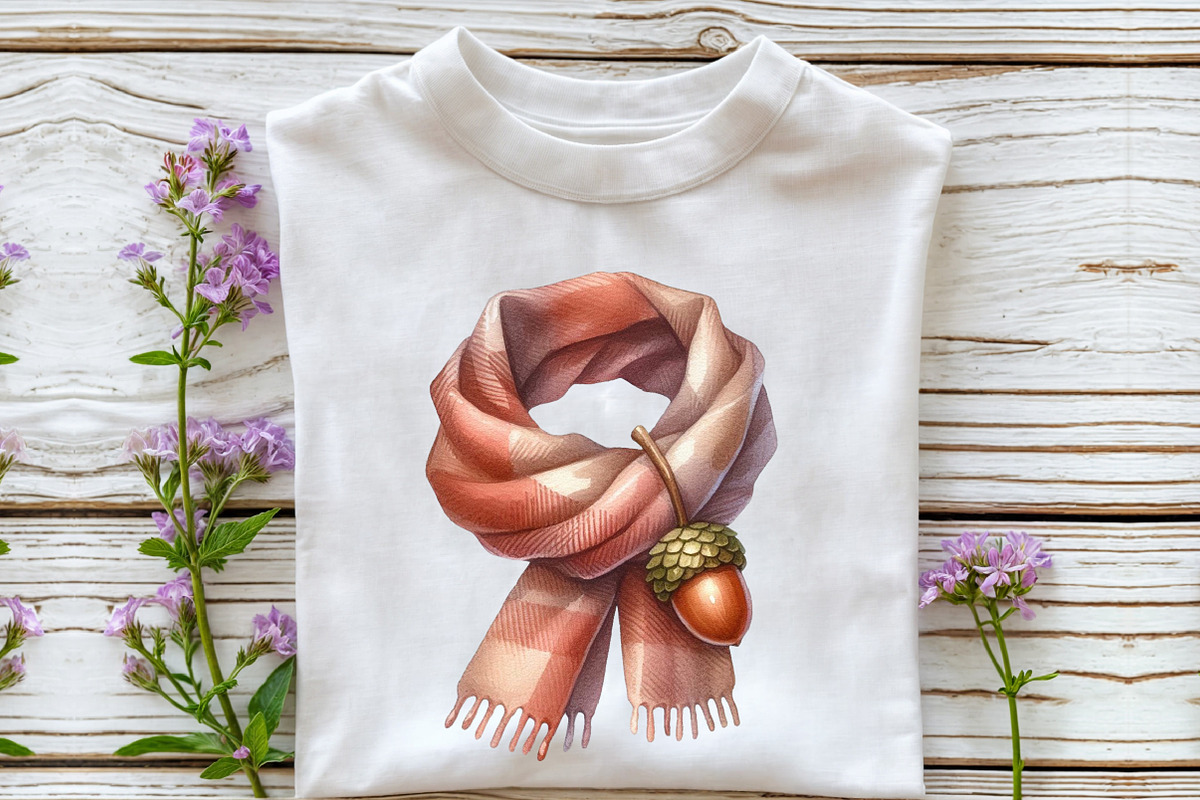 Watercolor Serene Autumn Day Clipart, an Illustration by Rose Art (Photo 6 of 7)