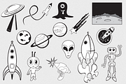 Space Vector Pack, an Illustration by blacksheepsupply (Thumbnail 1 of 2)
