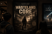 Wasteland Core - Display Font, a Handwritten Font by overlaytemplates (Thumbnail 2 of 5)